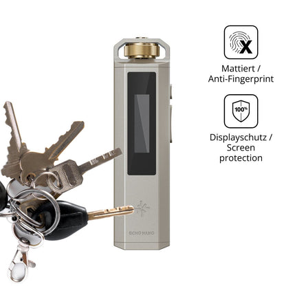 dipos Displayschutz für FiiO SnowSky Echo Nano, mattierte Oberfläche, Blickschutzfilter und perfekter Passform