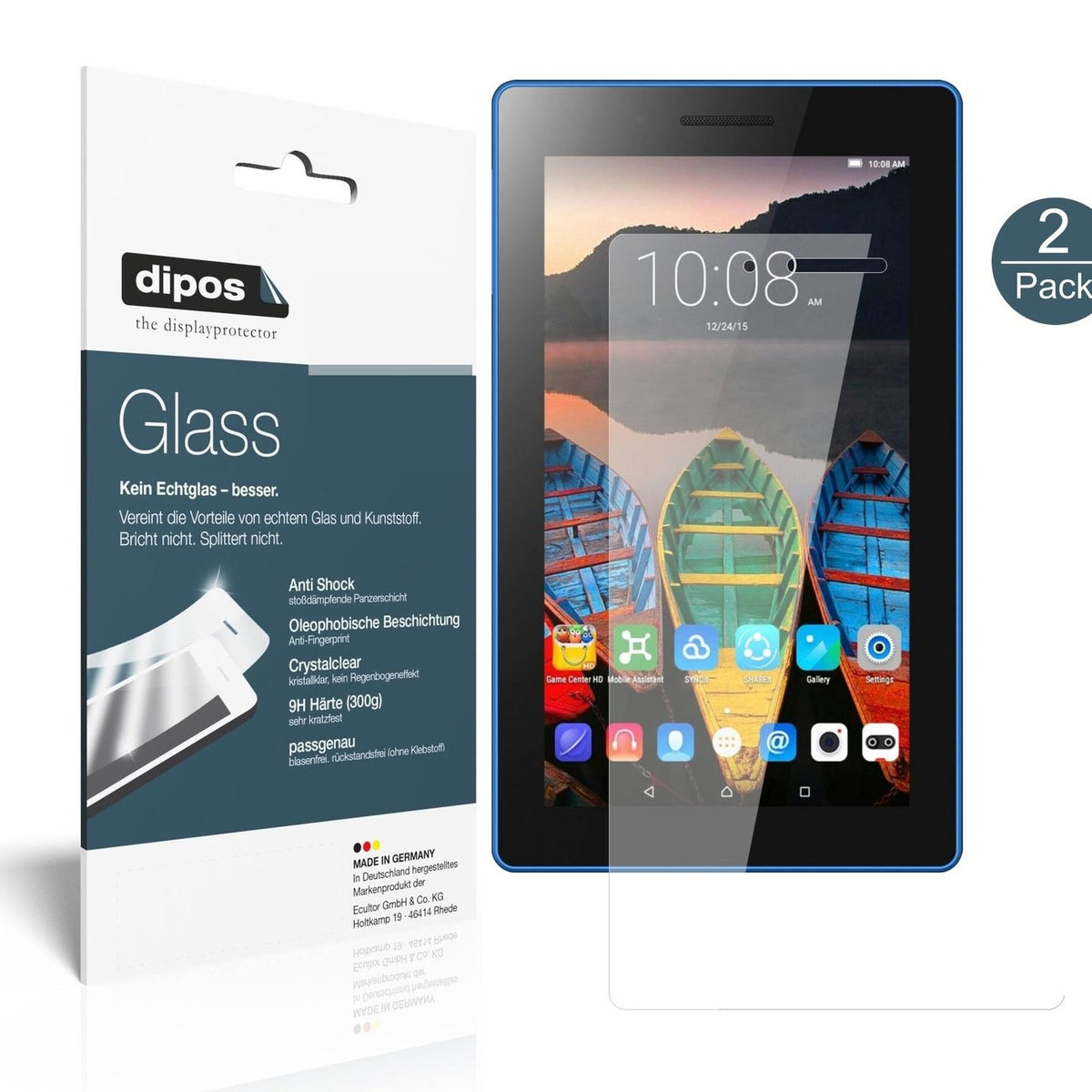 1x 9H Schutzfolie für Lenovo Tab 3 7 Essential TB3-710F Panzerfolie