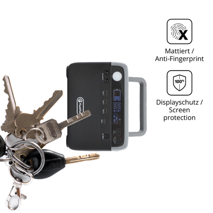 dipos Displayschutz für Flashfish BP030B, mattierte Oberfläche, Blickschutzfilter und perfekter Passform