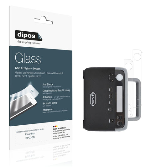 Matte Displayschutzfolie von dipos passend für Flashfish BP030B, 9H kratzfest und blasenfrei montiert
