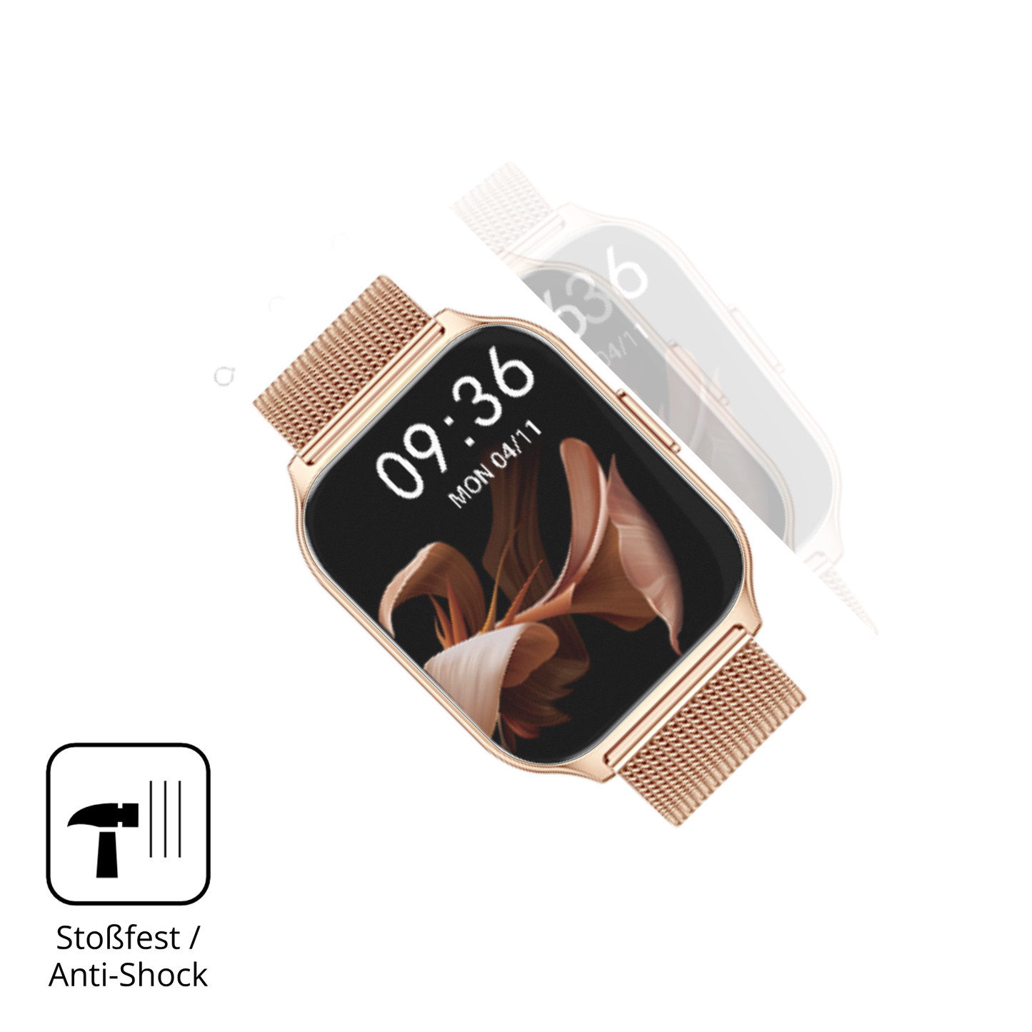 Schutz gegen Kratzer auf dem APAUK Smartwatch 2.01 Zoll Glas durch Schlüssel, Stöße gegen die Tischkante oder Stürze