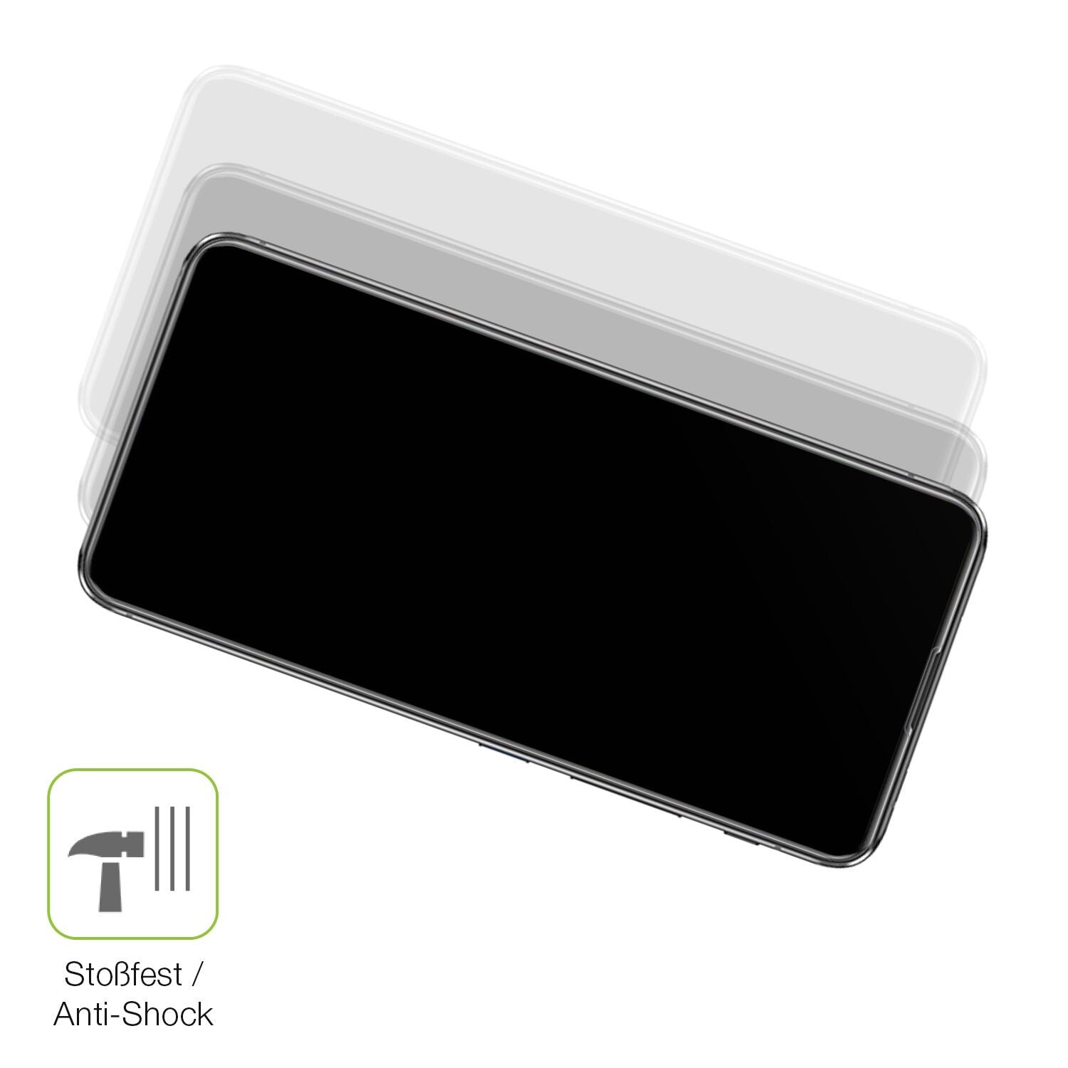 Schutz gegen Kratzer auf dem Asus Zenfone 6 (ZS630KL) Glas durch Schlüssel, Stöße gegen die Tischkante oder Stürze