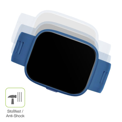 Schutz gegen Kratzer auf dem BiggerFive Smartwatch Kinder Glas durch Schlüssel, Stöße gegen die Tischkante oder Stürze