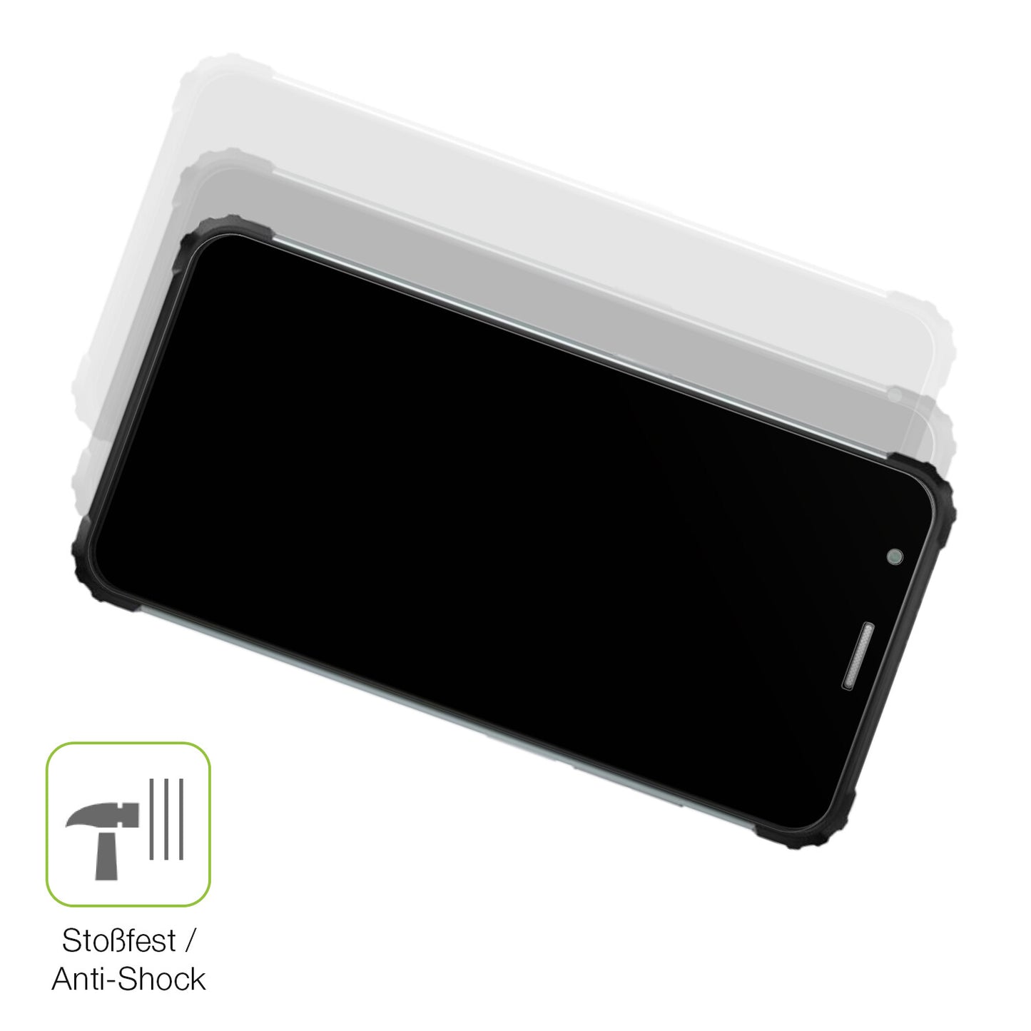 Schutz gegen Kratzer auf dem Blackview BV6600E Glas durch Schlüssel, Stöße gegen die Tischkante oder Stürze