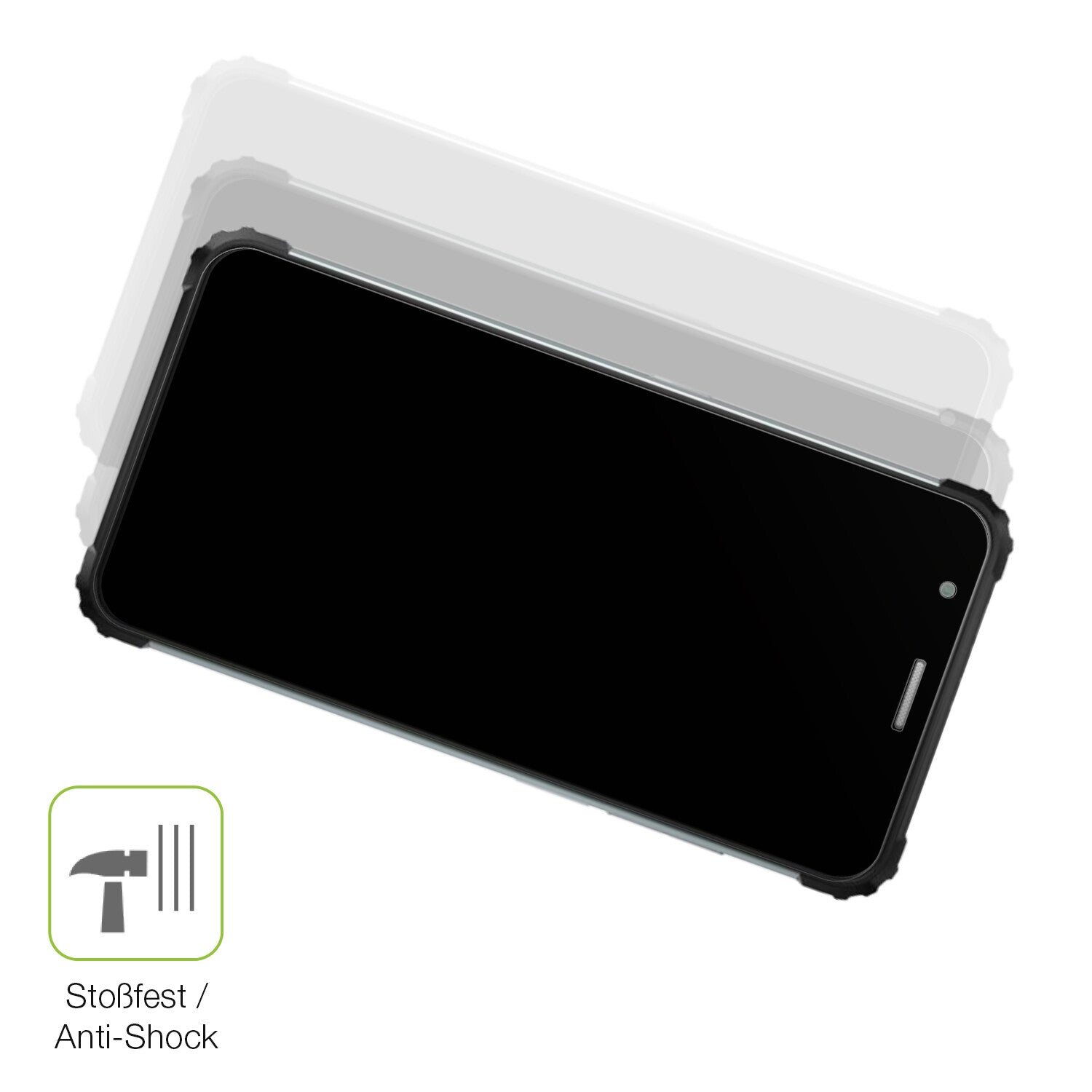 Schutz gegen Kratzer auf dem Blackview BV6600E Glas durch Schlüssel, Stöße gegen die Tischkante oder Stürze