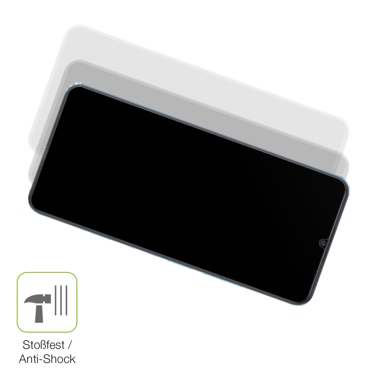 Schutz gegen Kratzer auf dem Coolpad Cool 20s Glas durch Schlüssel, Stöße gegen die Tischkante oder Stürze