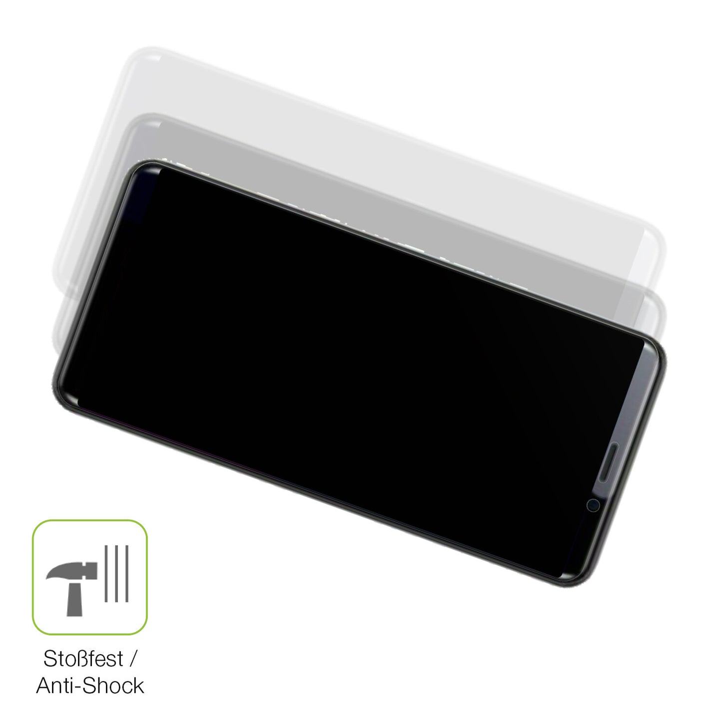 Schutz gegen Kratzer auf dem Coolpad Cool Play 7C Glas durch Schlüssel, Stöße gegen die Tischkante oder Stürze