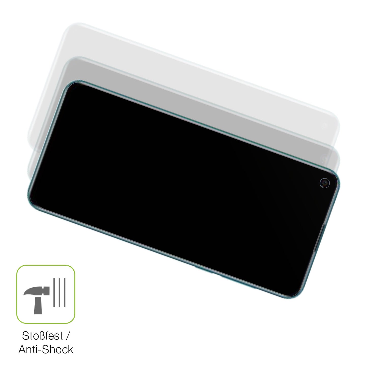 Schutz gegen Kratzer auf dem Coolpad Cool S Glas durch Schlüssel, Stöße gegen die Tischkante oder Stürze