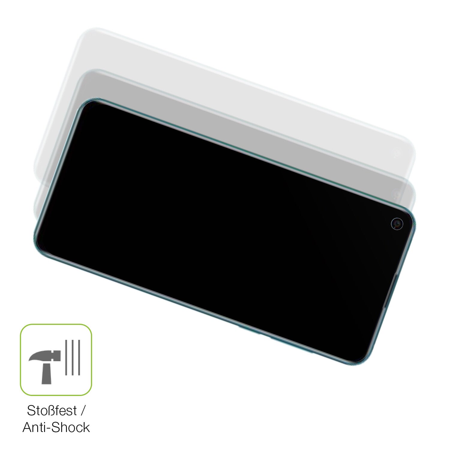 Schutz gegen Kratzer auf dem Coolpad Cool S Glas durch Schlüssel, Stöße gegen die Tischkante oder Stürze