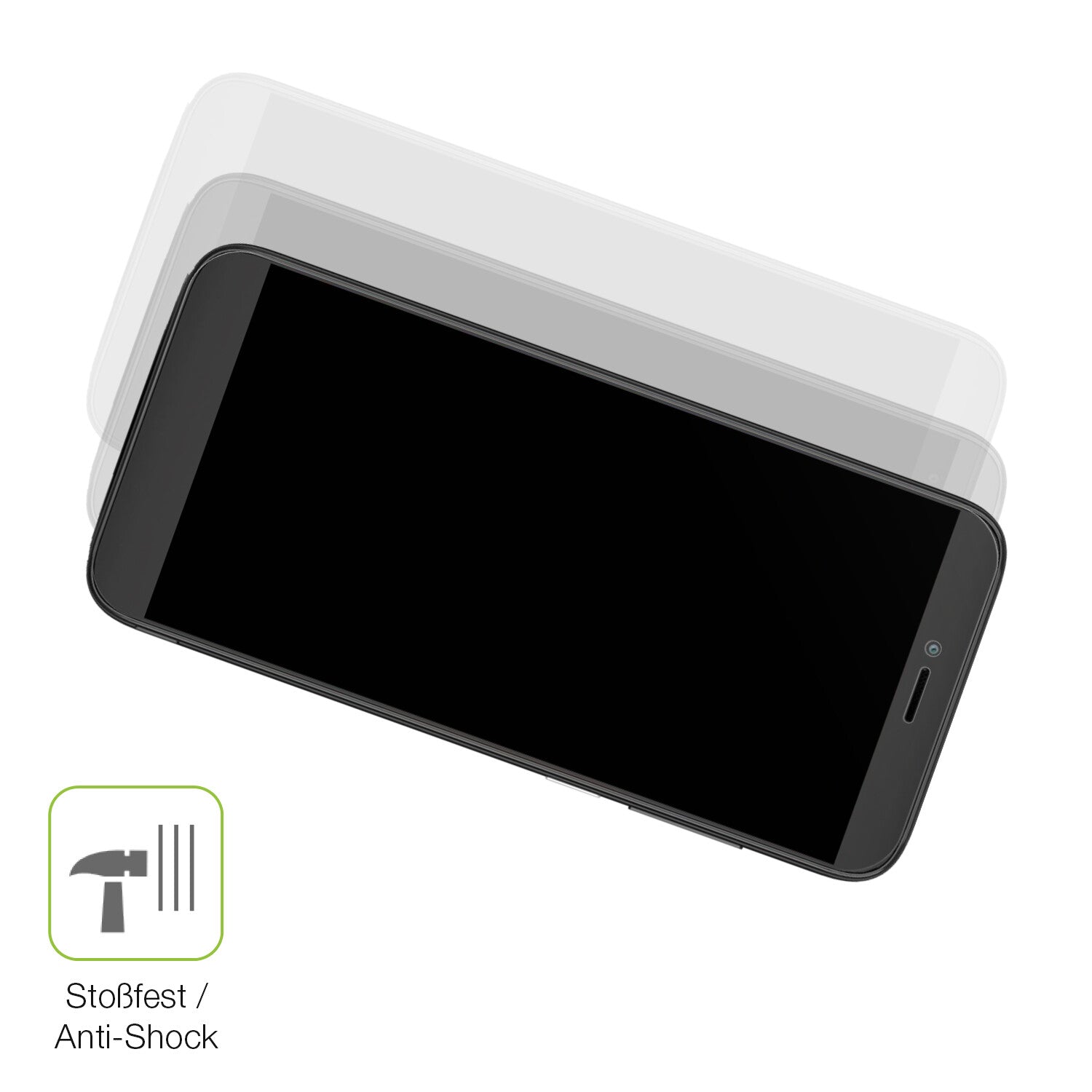 Schutz gegen Kratzer auf dem Coolpad Legacy SR Glas durch Schlüssel, Stöße gegen die Tischkante oder Stürze