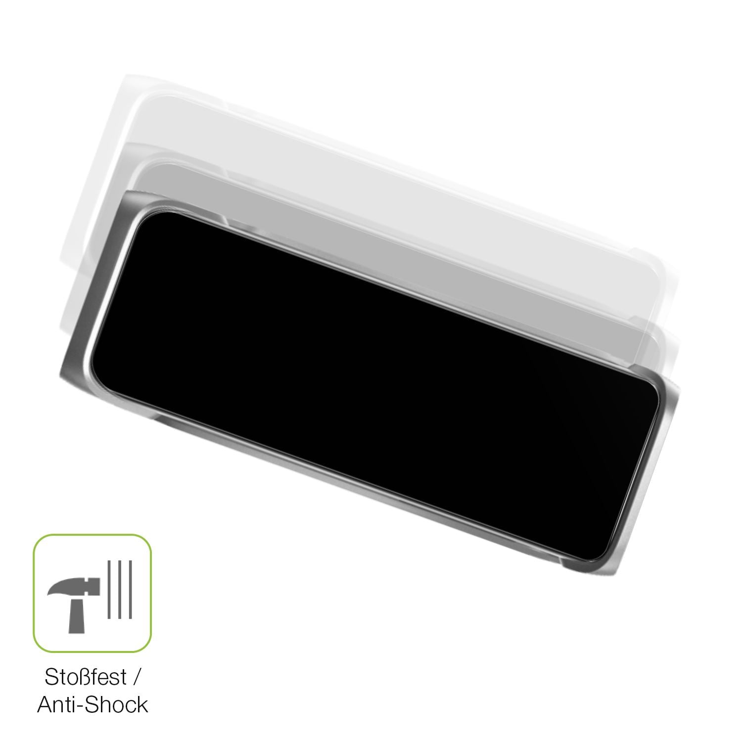 Schutz gegen Kratzer auf dem EcoFlow Rapid Pro X Glas durch Schlüssel, Stöße gegen die Tischkante oder Stürze