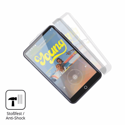 Schutz gegen Kratzer auf dem Fanvace EU-M31 MP3-Player Glas durch Schlüssel, Stöße gegen die Tischkante oder Stürze