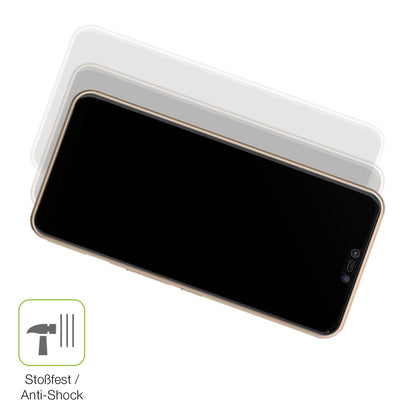 Schutz gegen Kratzer auf dem Fujitsu Arrows M05 Glas durch Schlüssel, Stöße gegen die Tischkante oder Stürze