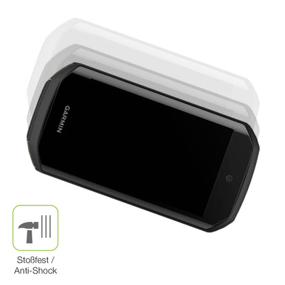 Schutz gegen Kratzer auf dem Garmin Edge 1050 Glas durch Schlüssel, Stöße gegen die Tischkante oder Stürze