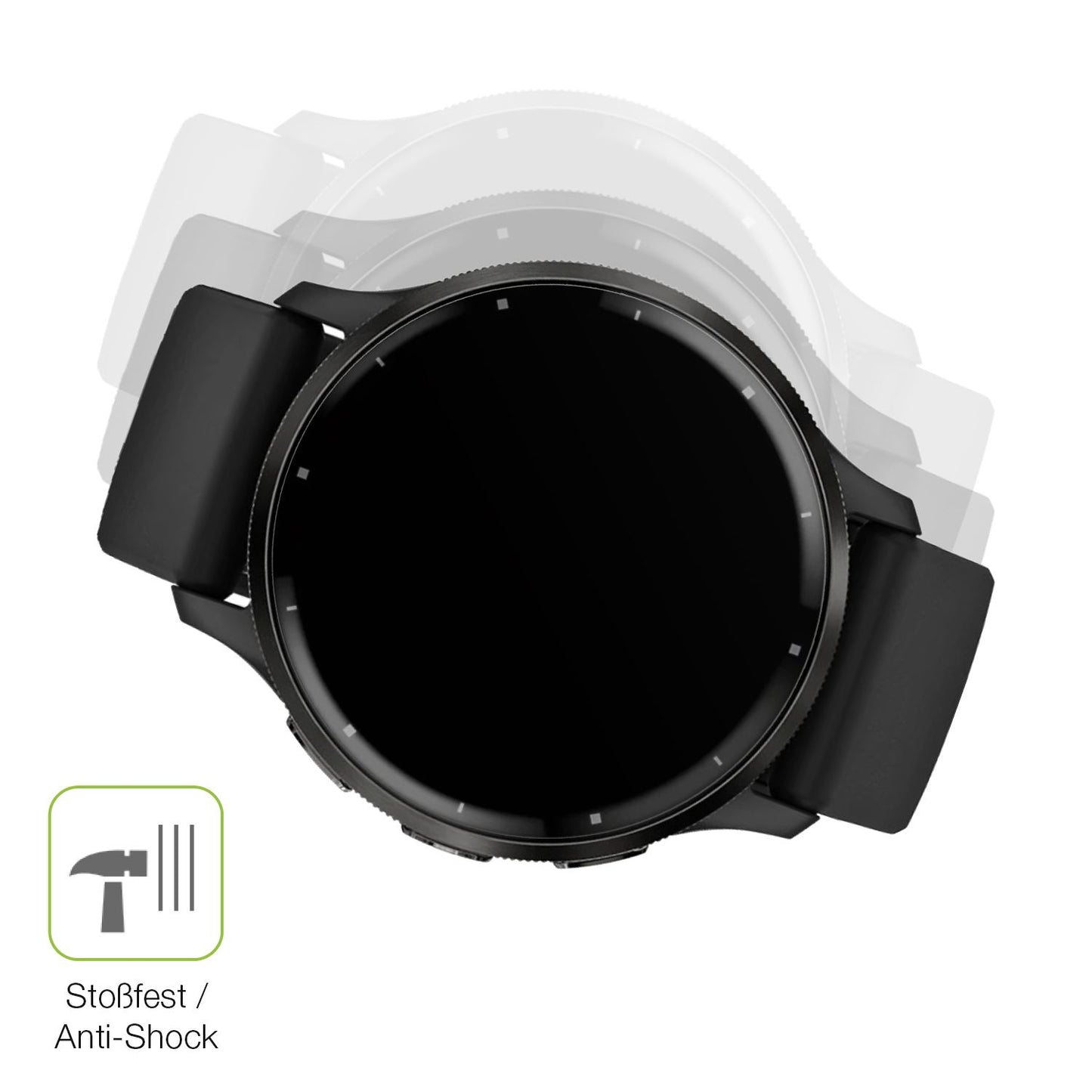 Schutz gegen Kratzer auf dem Garmin Venu 3 Glas durch Schlüssel, Stöße gegen die Tischkante oder Stürze