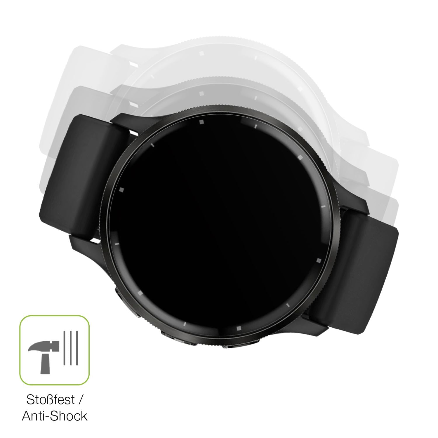Schutz gegen Kratzer auf dem Garmin Venu 3 Glas durch Schlüssel, Stöße gegen die Tischkante oder Stürze