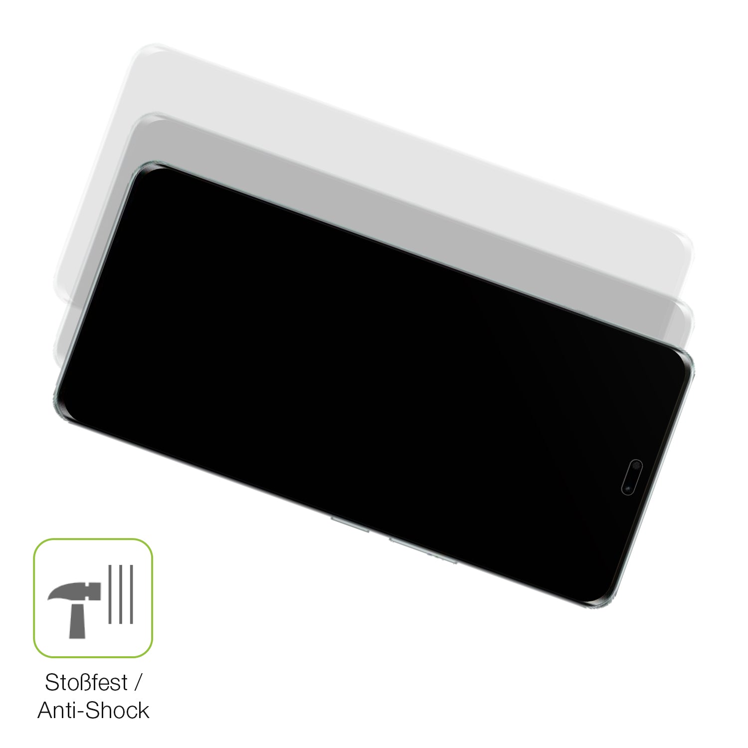 Schutz gegen Kratzer auf dem Honor X60 Pro Glas durch Schlüssel, Stöße gegen die Tischkante oder Stürze