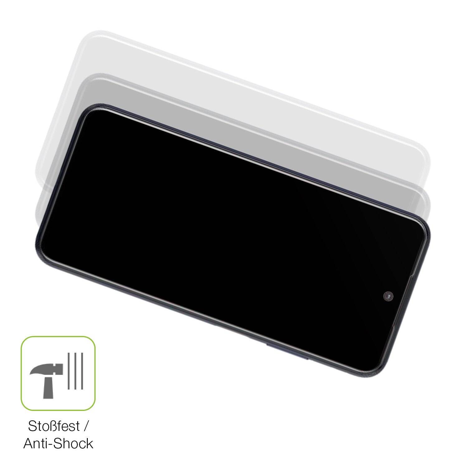 Schutz gegen Kratzer auf dem HTC Desire 21 Pro Glas durch Schlüssel, Stöße gegen die Tischkante oder Stürze