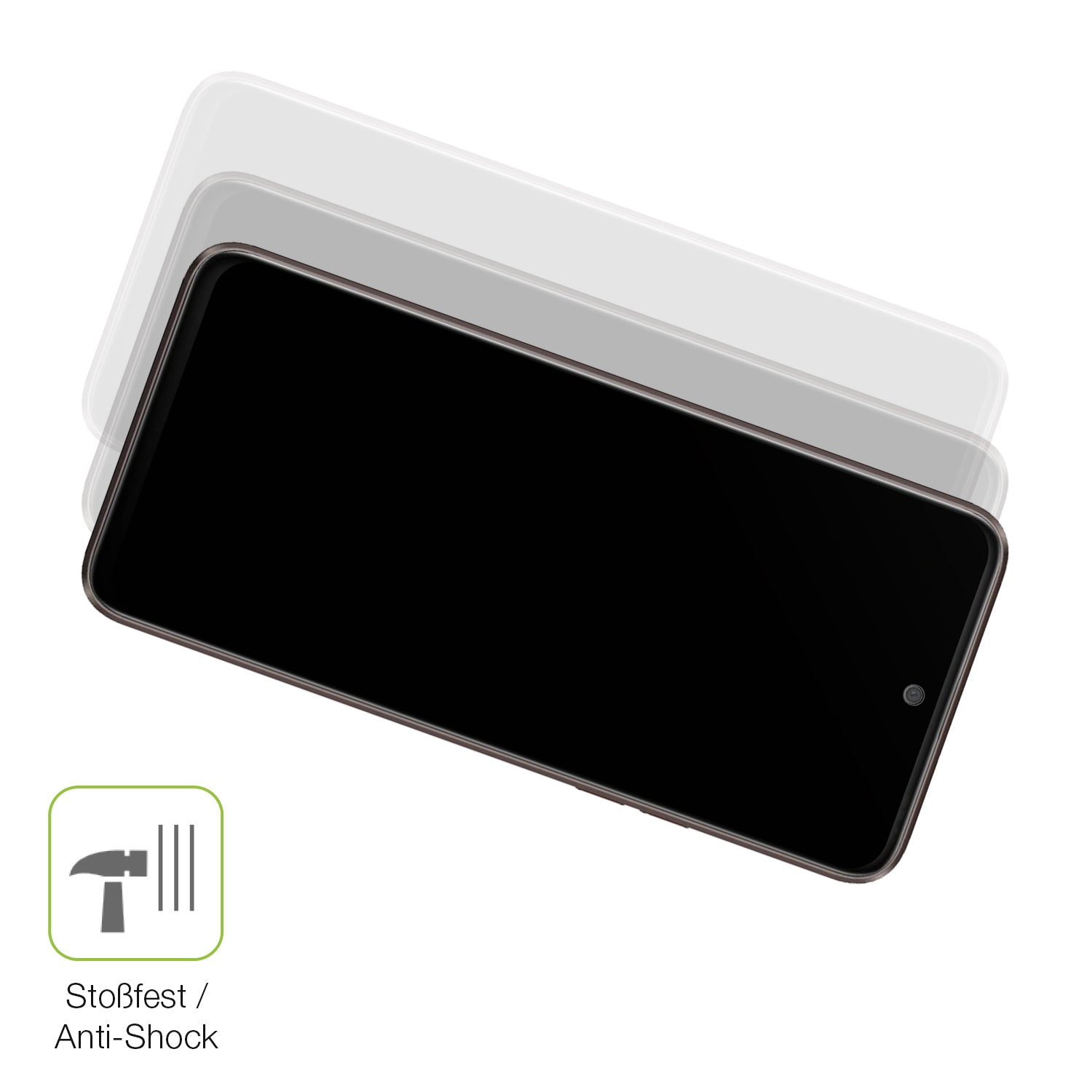 Schutz gegen Kratzer auf dem HTC U23 Pro Glas durch Schlüssel, Stöße gegen die Tischkante oder Stürze