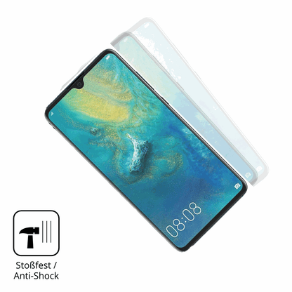 Schutz gegen Kratzer auf dem Huawei Mate 20X Glas durch Schlüssel, Stöße gegen die Tischkante oder Stürze