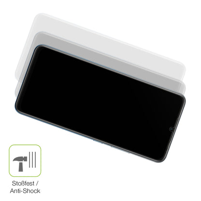 Schutz gegen Kratzer auf dem Infinix Smart 7 Plus Glas durch Schlüssel, Stöße gegen die Tischkante oder Stürze