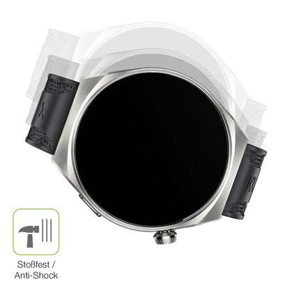 Schutz gegen Kratzer auf dem Kumi GW6 1.43 Zoll Glas durch Schlüssel, Stöße gegen die Tischkante oder Stürze