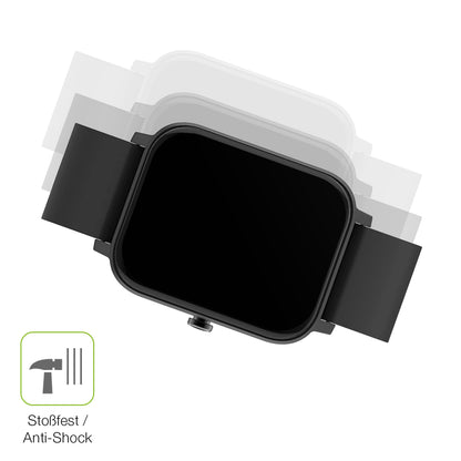 Schutz gegen Kratzer auf dem Matast Smartwatch Glas durch Schlüssel, Stöße gegen die Tischkante oder Stürze