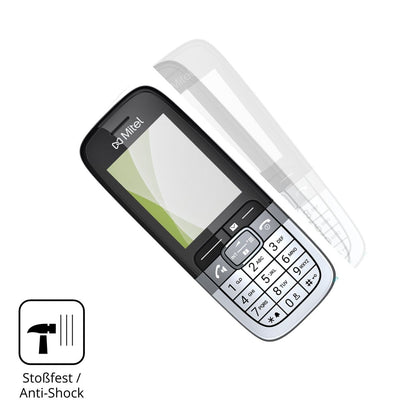 Schutz gegen Kratzer auf dem Mitel OpenScape DECT Phone SL7 Glas durch Schlüssel, Stöße gegen die Tischkante oder Stürze