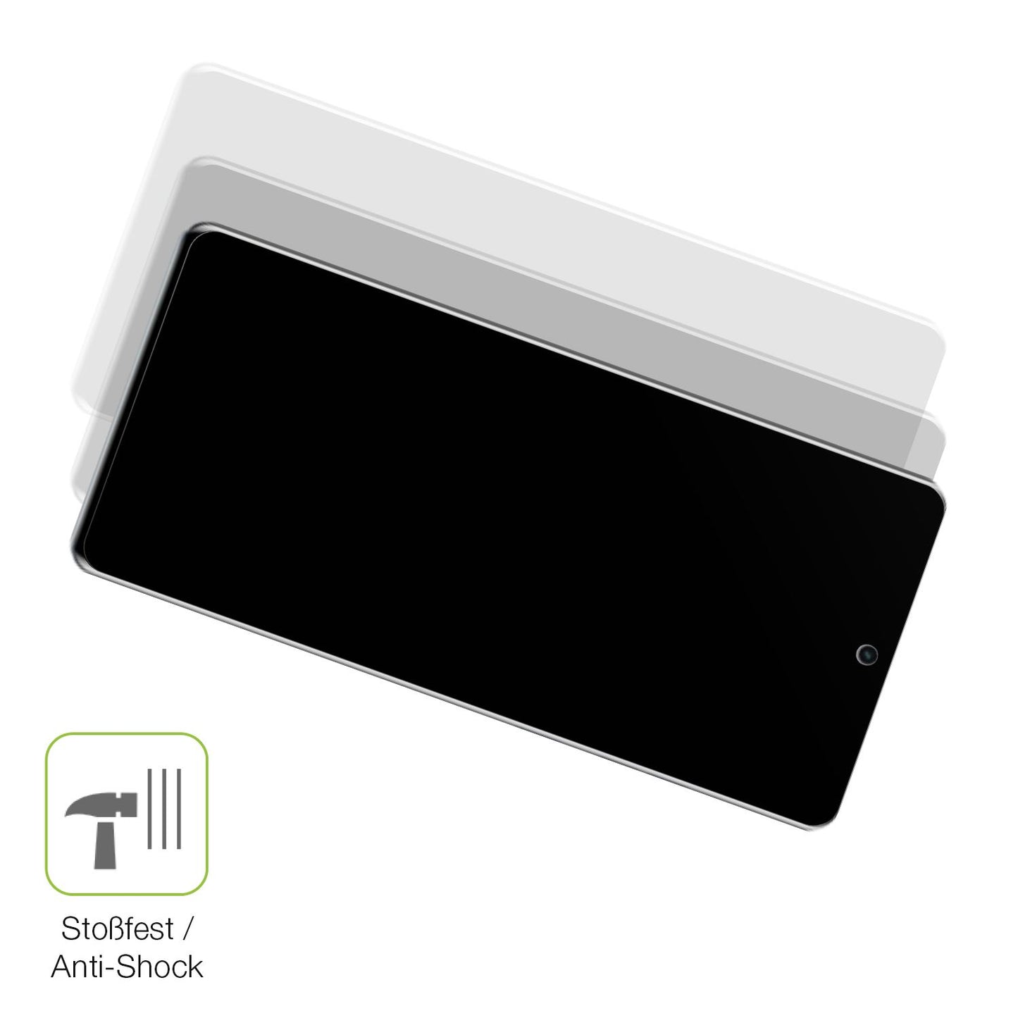 Schutz gegen Kratzer auf dem Motorola Edge 50 fusion Glas durch Schlüssel, Stöße gegen die Tischkante oder Stürze