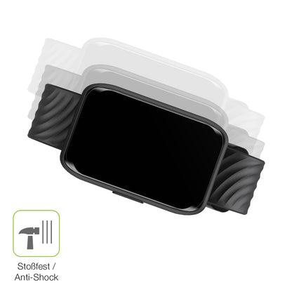 Schutz gegen Kratzer auf dem Motorola Moto Watch 40 Glas durch Schlüssel, Stöße gegen die Tischkante oder Stürze