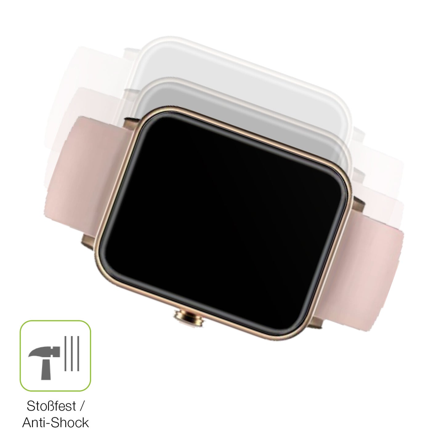Schutz gegen Kratzer auf dem Noise Colorfit Pro 3 Glas durch Schlüssel, Stöße gegen die Tischkante oder Stürze