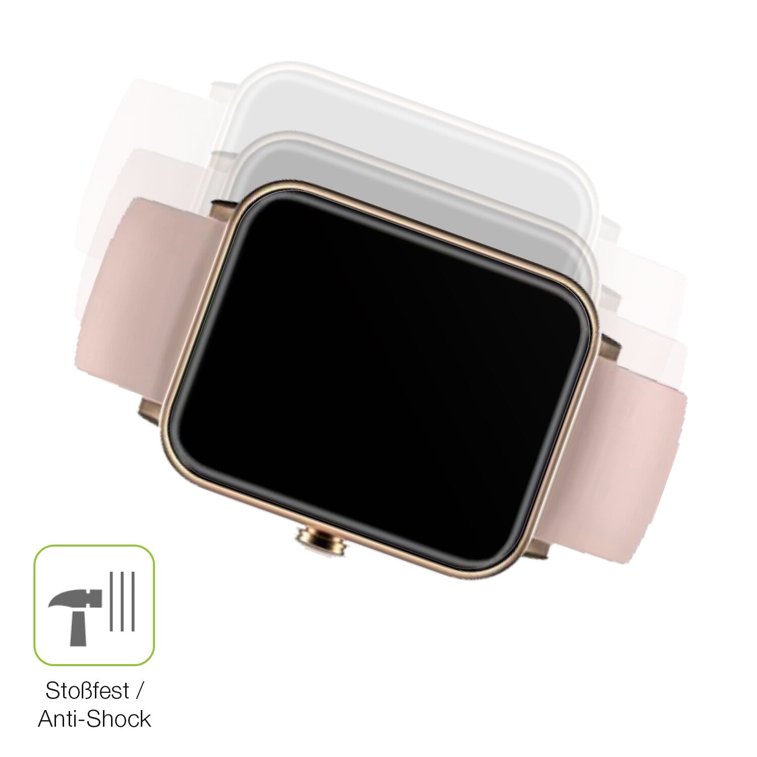 Schutz gegen Kratzer auf dem Noise Colorfit Pro 3 Glas durch Schlüssel, Stöße gegen die Tischkante oder Stürze