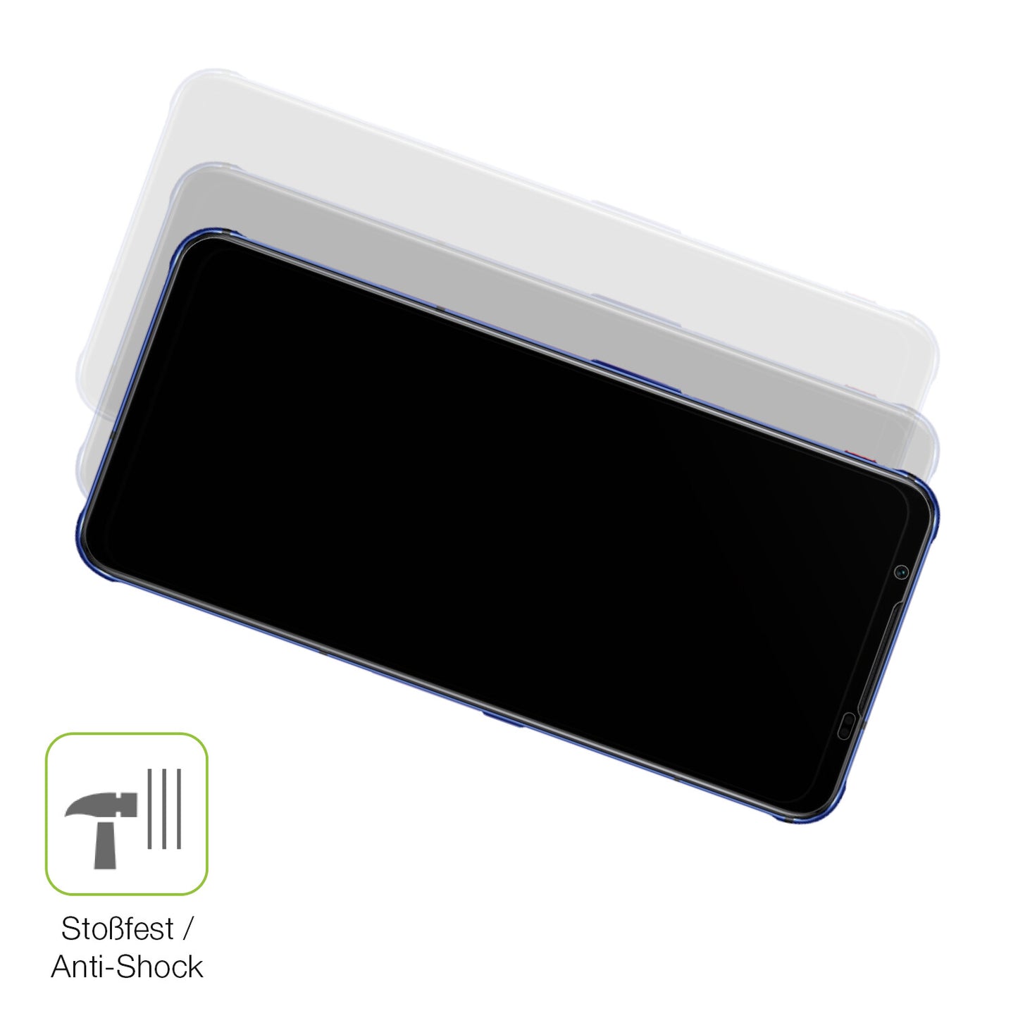 Schutz gegen Kratzer auf dem Nubia Red Magic 7 Glas durch Schlüssel, Stöße gegen die Tischkante oder Stürze