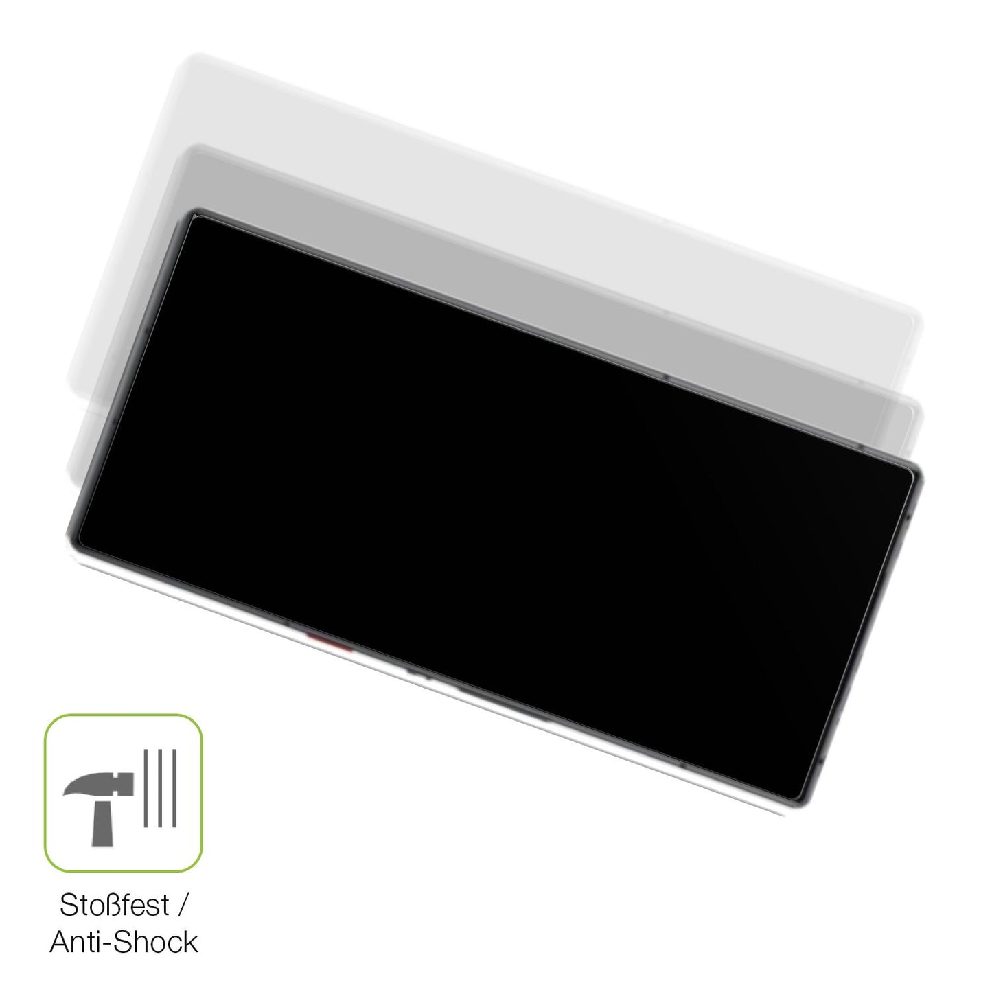 Schutz gegen Kratzer auf dem Nubia Redmagic 9s Pro Glas durch Schlüssel, Stöße gegen die Tischkante oder Stürze