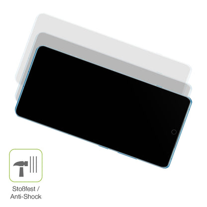 Schutz gegen Kratzer auf dem OnePlus 12R 5G Glas durch Schlüssel, Stöße gegen die Tischkante oder Stürze