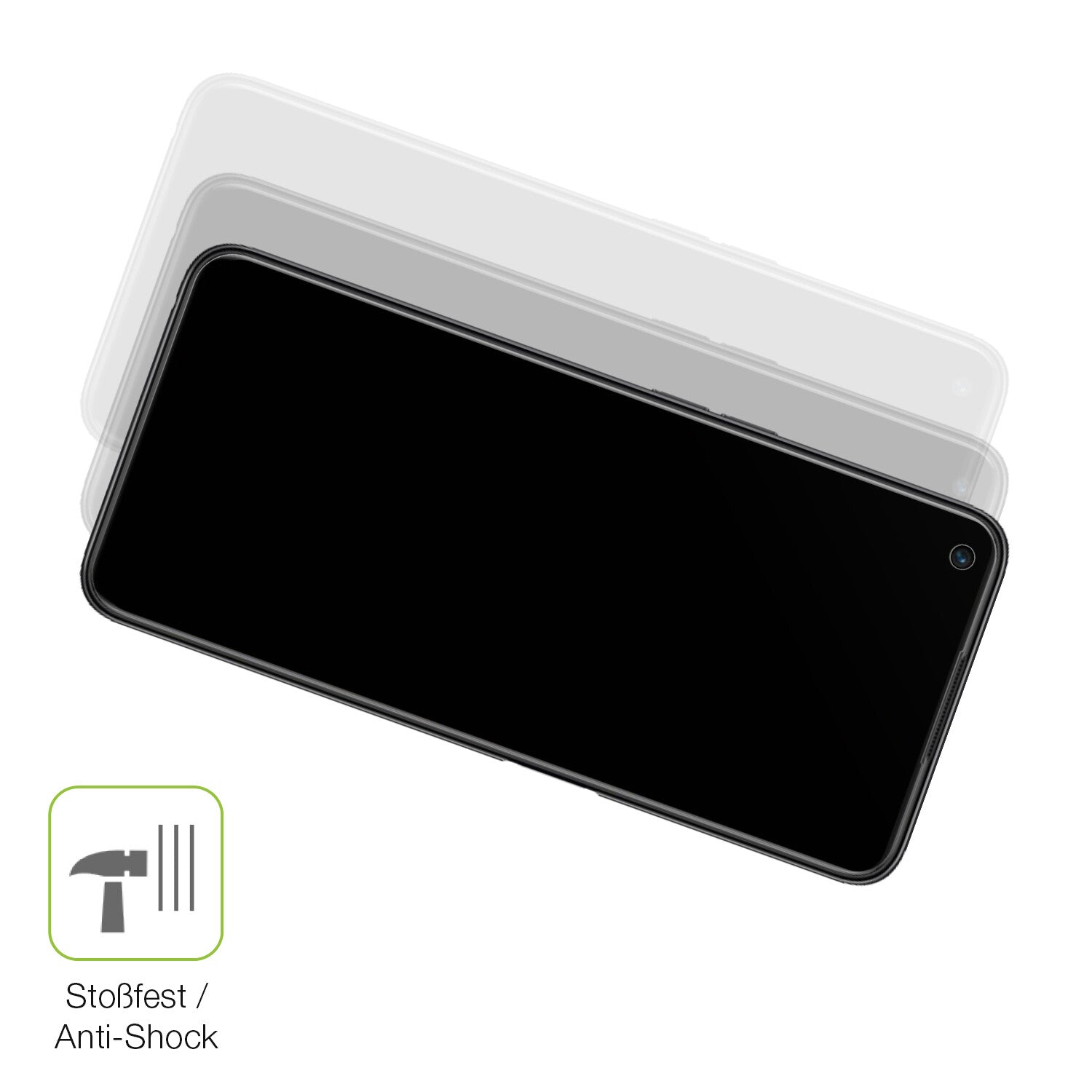 Schutz gegen Kratzer auf dem OnePlus Ace Racing Glas durch Schlüssel, Stöße gegen die Tischkante oder Stürze