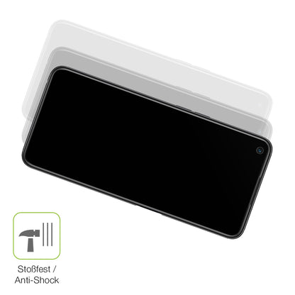 Schutz gegen Kratzer auf dem OnePlus Ace Racing Glas durch Schlüssel, Stöße gegen die Tischkante oder Stürze