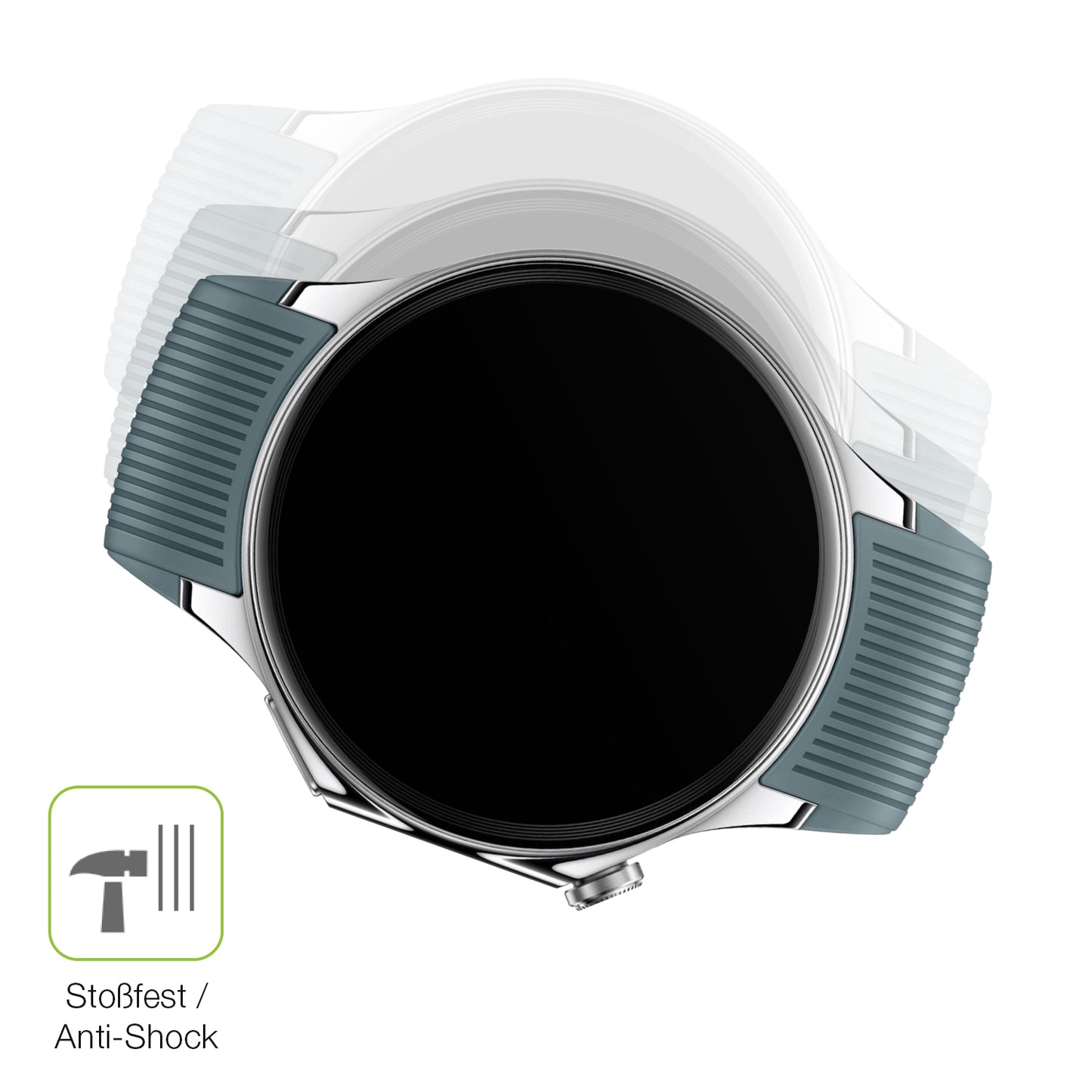 Schutz gegen Kratzer auf dem OnePlus Watch 2 Glas durch Schlüssel, Stöße gegen die Tischkante oder Stürze