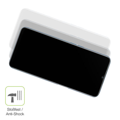Schutz gegen Kratzer auf dem Oppo A16 Glas durch Schlüssel, Stöße gegen die Tischkante oder Stürze