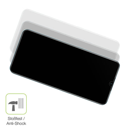 Schutz gegen Kratzer auf dem Oppo A78 Glas durch Schlüssel, Stöße gegen die Tischkante oder Stürze