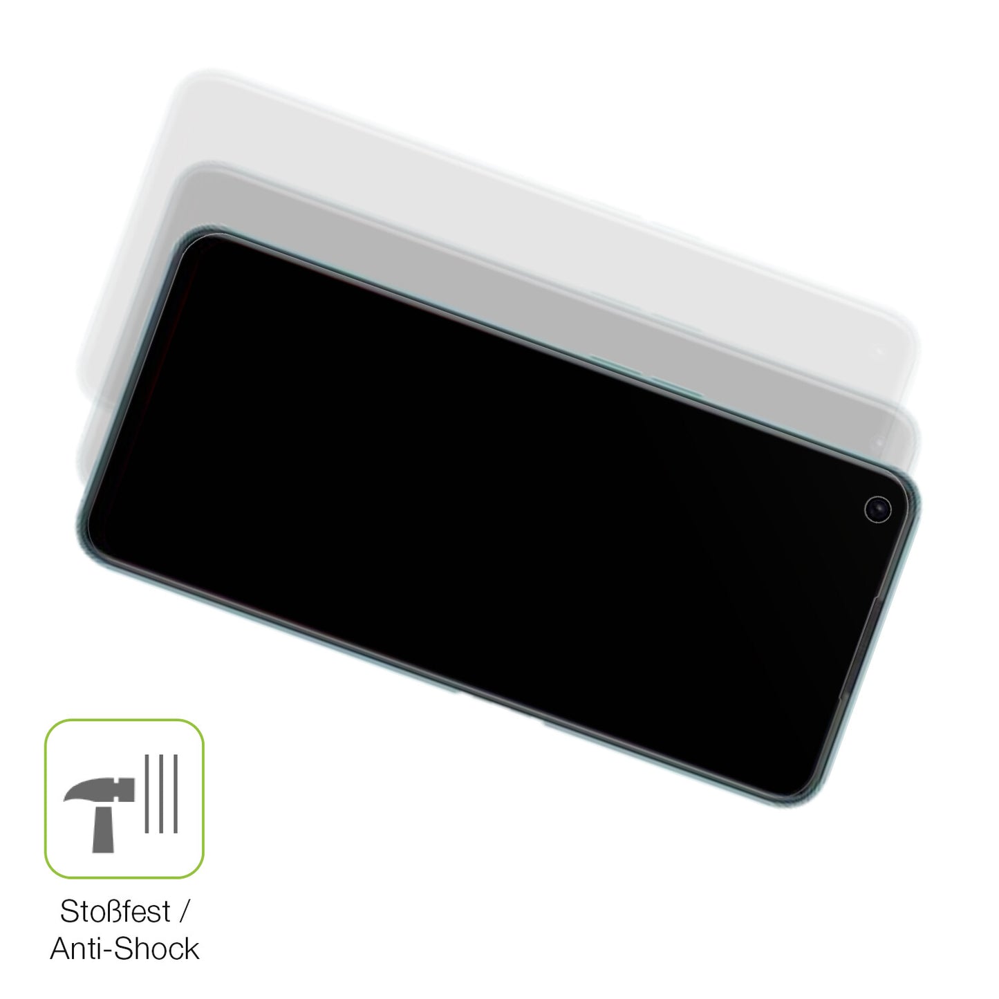 Schutz gegen Kratzer auf dem OPPO A96 Global Glas durch Schlüssel, Stöße gegen die Tischkante oder Stürze