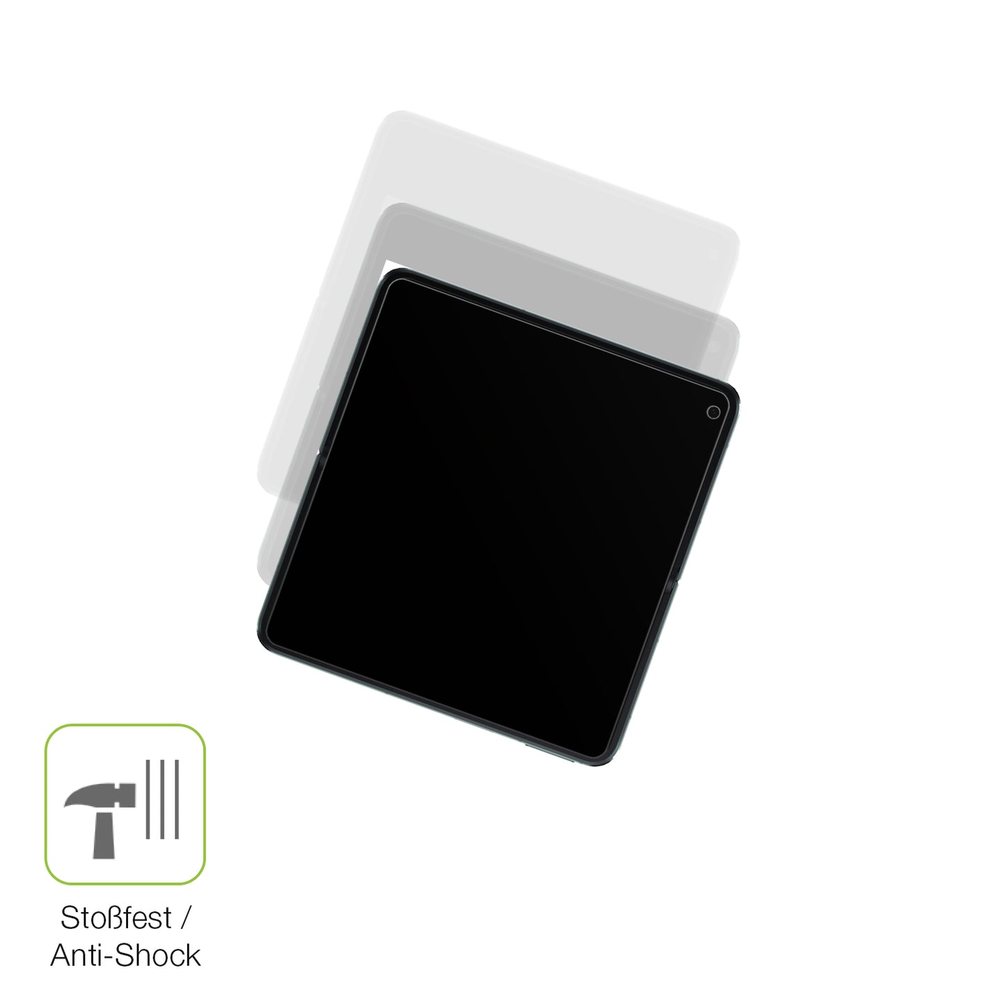Schutz gegen Kratzer auf dem Oppo Find N3 Innenseite Glas durch Schlüssel, Stöße gegen die Tischkante oder Stürze