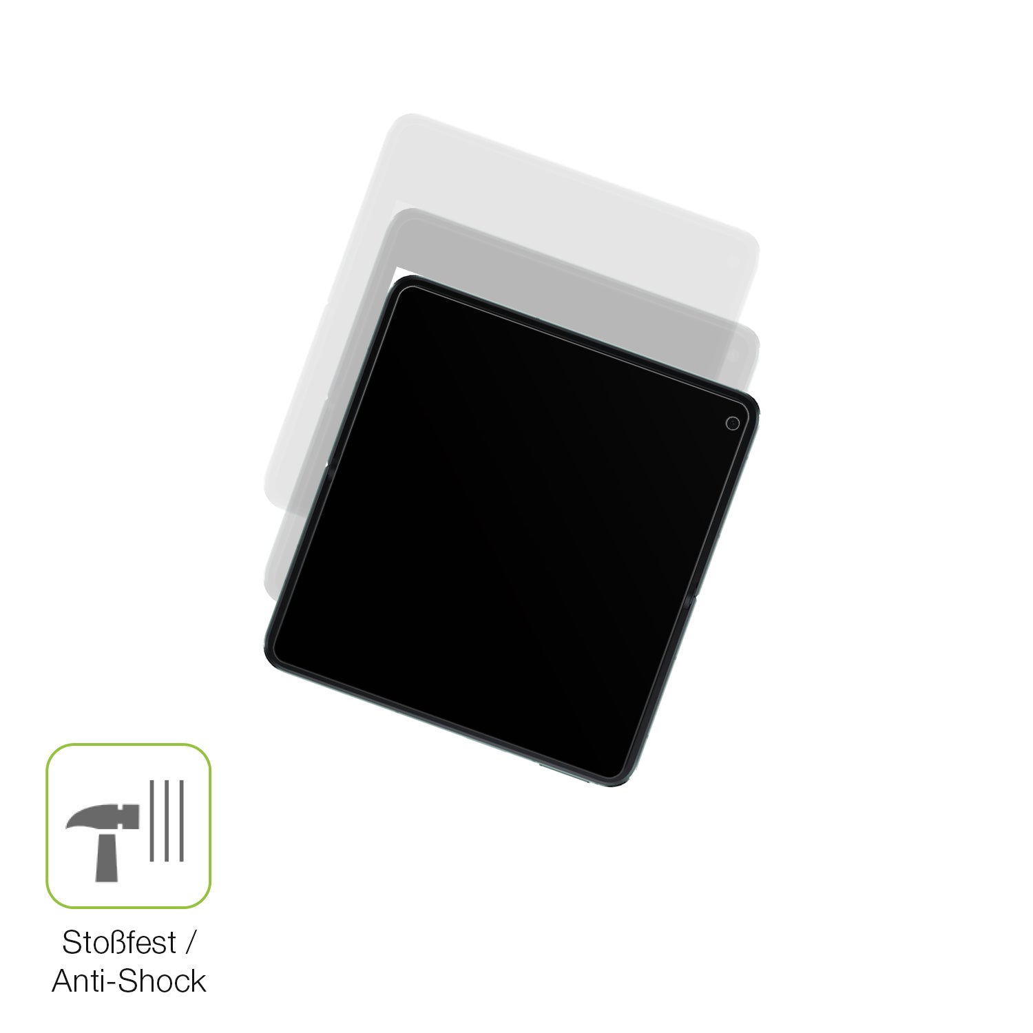 Schutz gegen Kratzer auf dem Oppo Find N3 Innenseite Glas durch Schlüssel, Stöße gegen die Tischkante oder Stürze