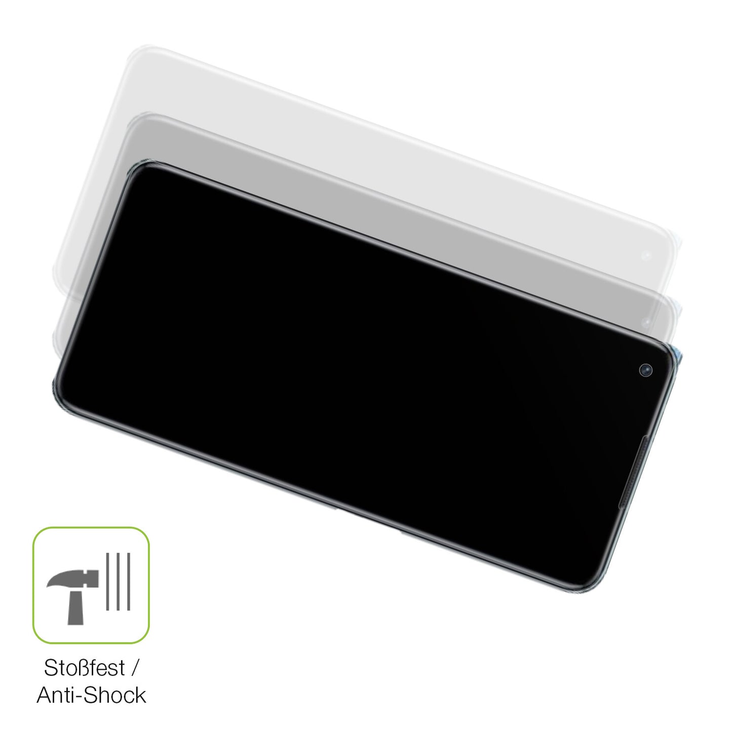 Schutz gegen Kratzer auf dem Oppo K10 5G Glas durch Schlüssel, Stöße gegen die Tischkante oder Stürze