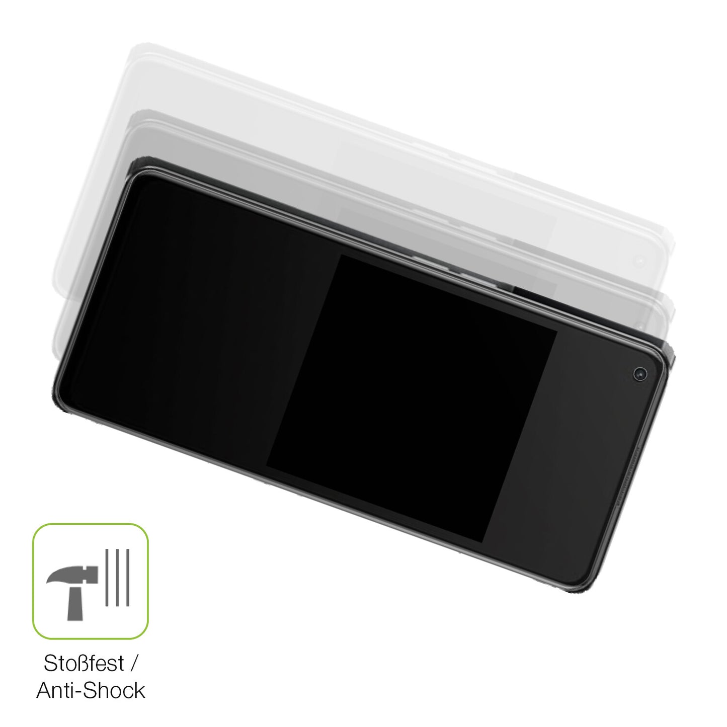 Schutz gegen Kratzer auf dem Oppo K10 Pro 5G Glas durch Schlüssel, Stöße gegen die Tischkante oder Stürze