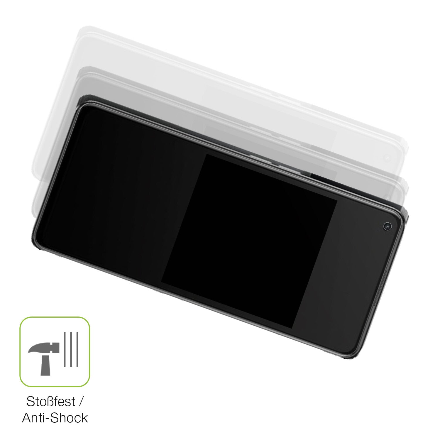 Schutz gegen Kratzer auf dem Oppo K10 Pro 5G Glas durch Schlüssel, Stöße gegen die Tischkante oder Stürze