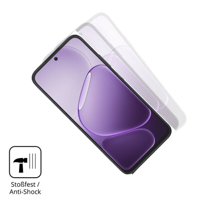 Schutz gegen Kratzer auf dem Oppo K14 5G Glas durch Schlüssel, Stöße gegen die Tischkante oder Stürze