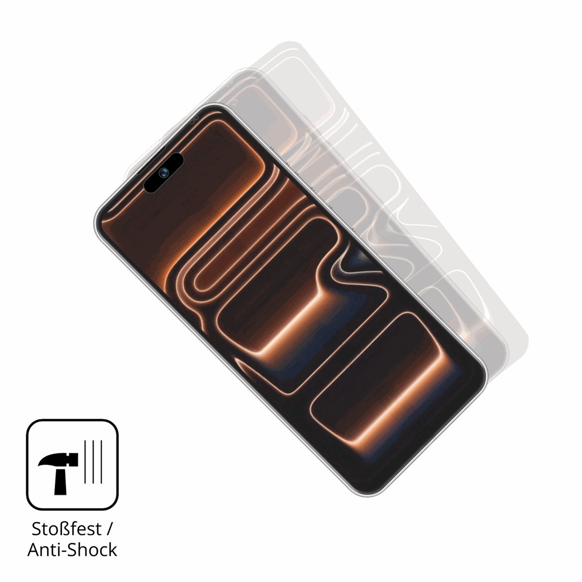 Schutz gegen Kratzer auf dem Peace Nova 17 Pro Glas durch Schlüssel, Stöße gegen die Tischkante oder Stürze