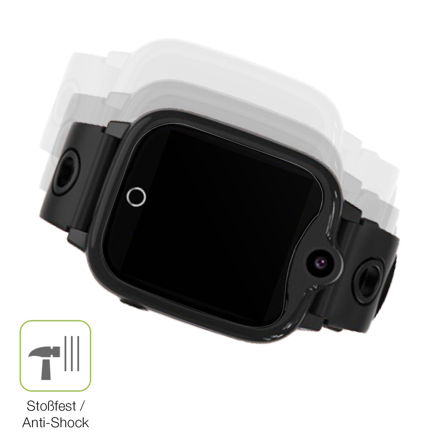 Schutz gegen Kratzer auf dem Ruopoem 4G Kinder Smartwatch Glas durch Schlüssel, Stöße gegen die Tischkante oder Stürze