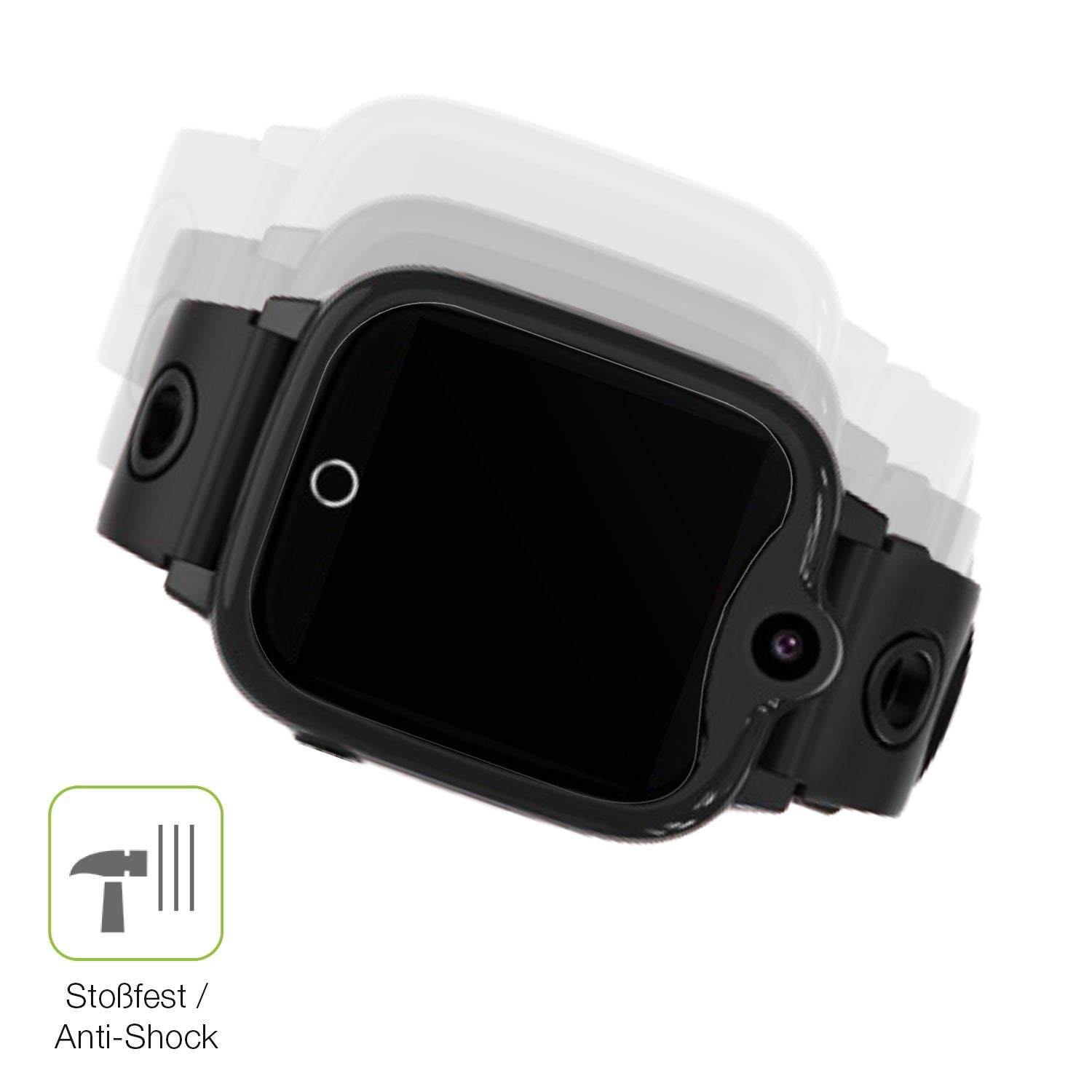 Schutz gegen Kratzer auf dem Ruopoem 4G Kinder Smartwatch Glas durch Schlüssel, Stöße gegen die Tischkante oder Stürze